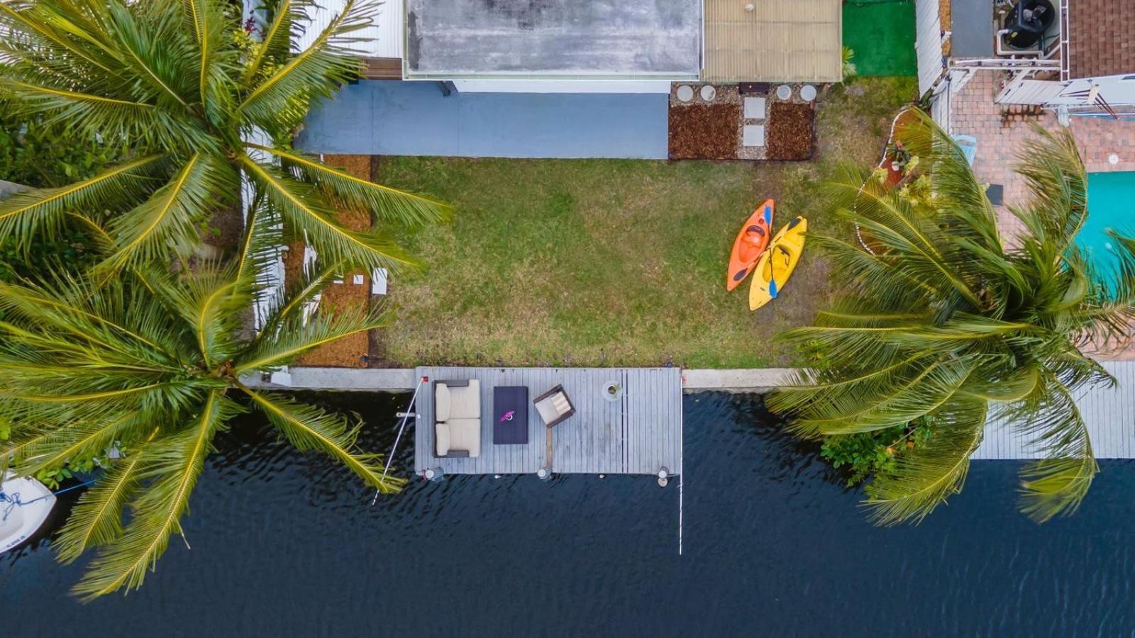 Riverwalk Villa I Private Dock & Hot Tub فورت لودرديل المظهر الخارجي الصورة